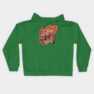 Mère et ses enfants Kids Hoodie